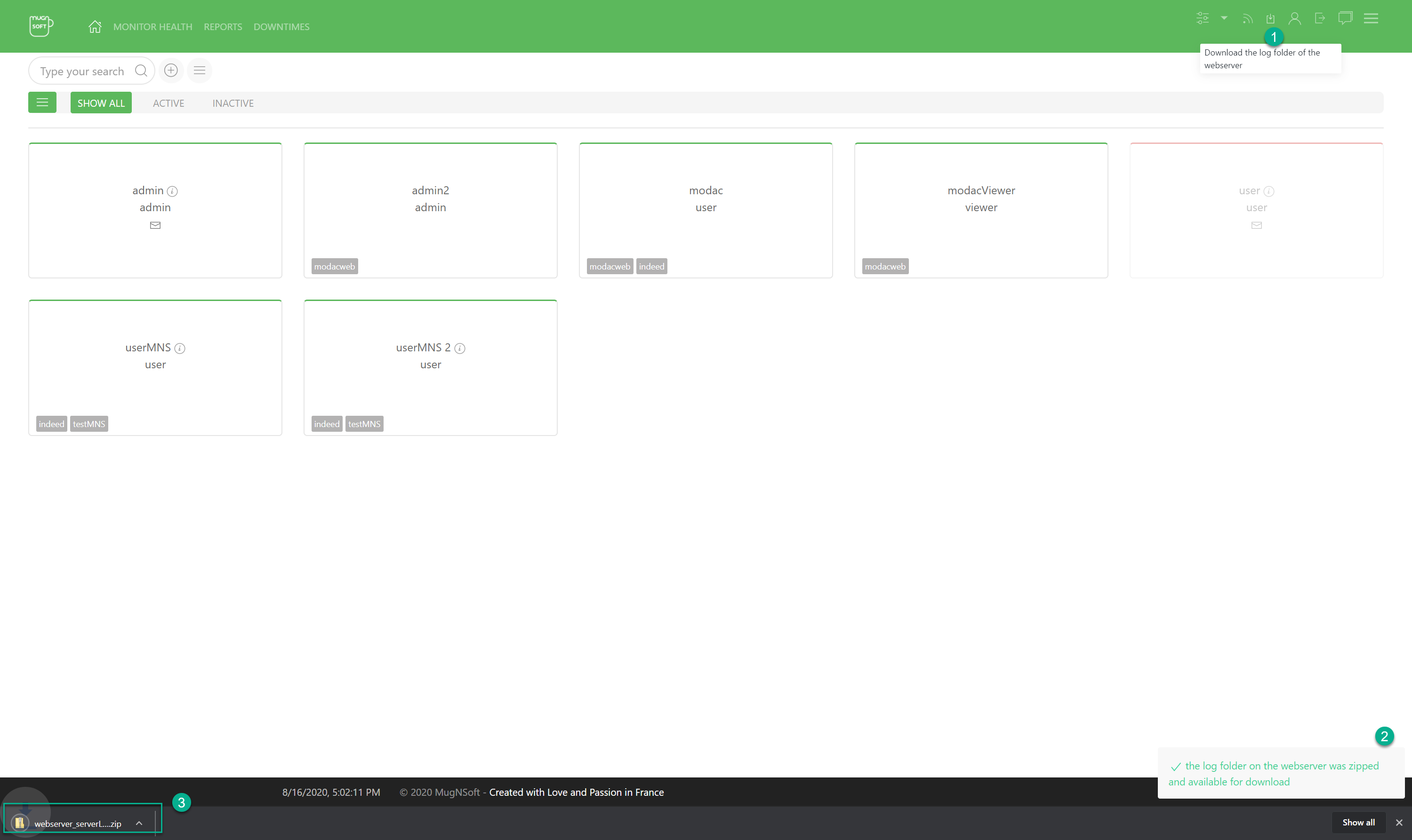 webserver logfiles